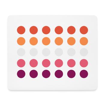 lesbian circles - Mouse Pad (horizontal) - white - Front