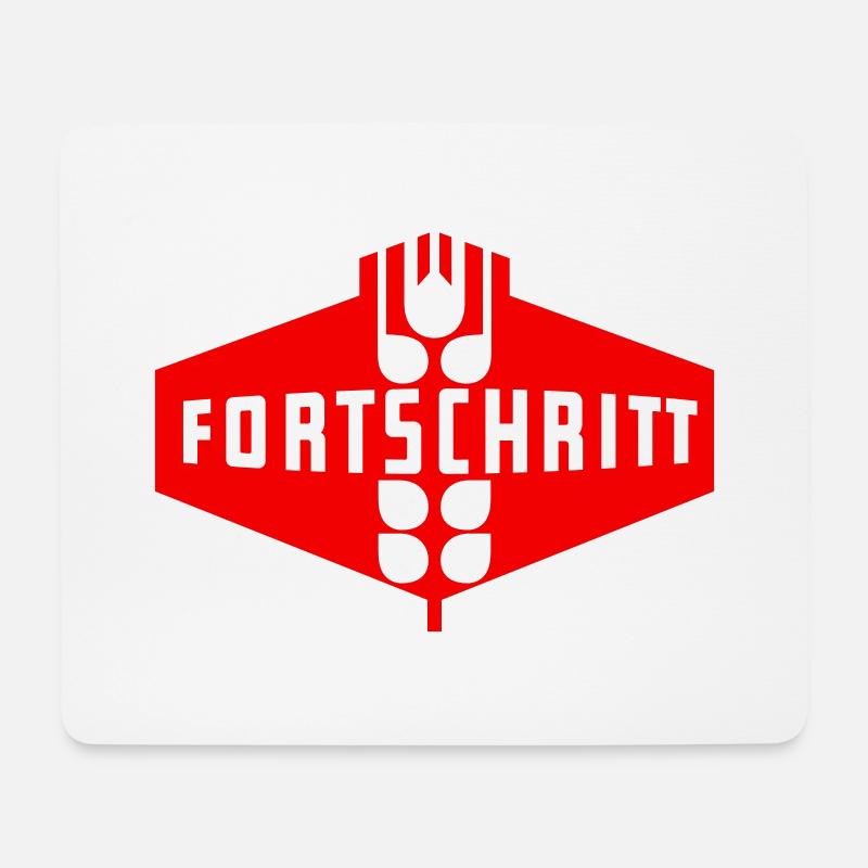 Fortschritt DDR (zweifarbig) - Mousepad (Querformat) - Weiß