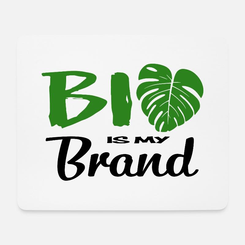 Bio is my Brand - Mousepad (Querformat) - Weiß