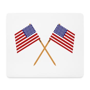 Flagge der Vereinigten Staaten - Mousepad (Querformat) - Weiß - Vorne