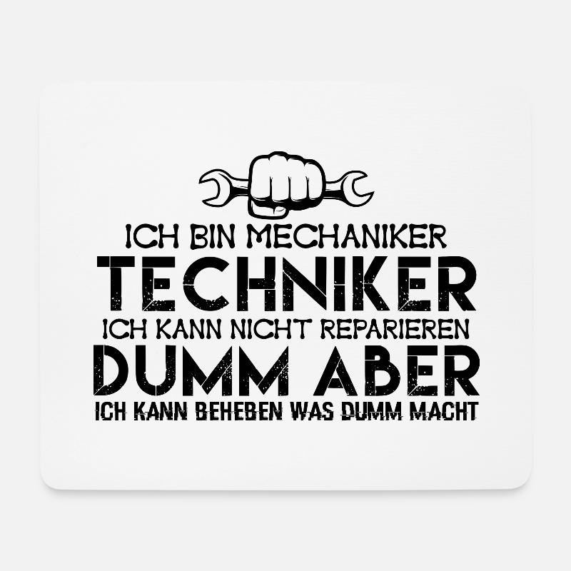 Mechaniker Techniker | Mechaniker - Mousepad (Querformat) - Weiß