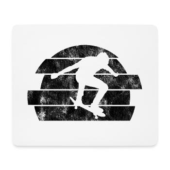 Skateboarder Skateboard Skater Skate Skateing - Tapis de souris (format paysage) - blanc - Devant