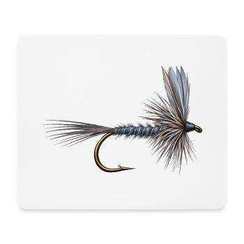 Blue Dun Streamer - Mousepad (Querformat) - Weiß - Vorne