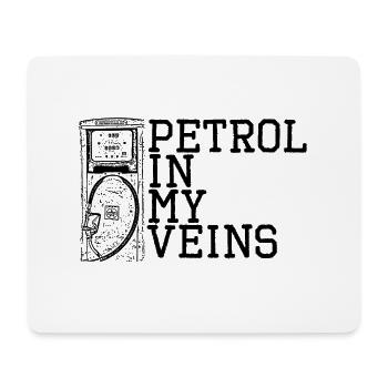 Petrol In My Veins Automotive Mechatronics Mechanic - Mouse Pad (horizontal) - white - Front