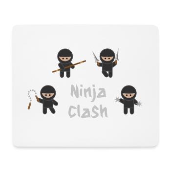 Ninja-Kampfsport-Training - Mousepad (Querformat) - Weiß - Vorne