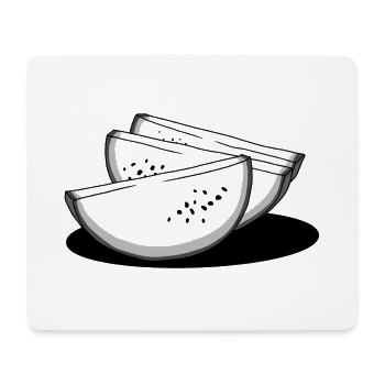 Melone - Mousepad (Querformat) - Weiß - Vorne