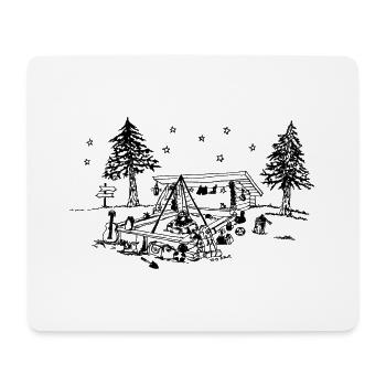 Refuge suédois - Tapis de souris (format paysage) - blanc - Devant