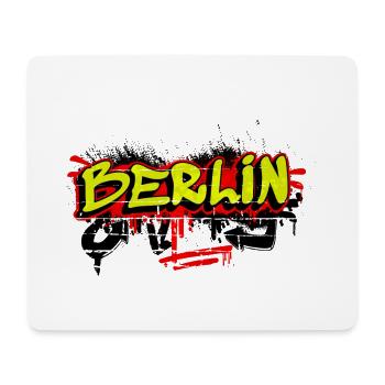 Berlin Graffiti Design - Mousepad (Querformat) - Weiß - Vorne