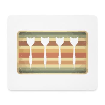 Dart Darts - Mouse Pad (horizontal) - white - Front