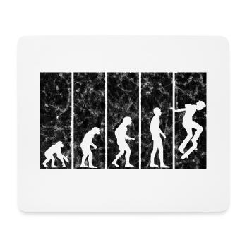 Evolution Skateboarder Skateboard Skater Skate - Mousepad (Querformat) - Weiß - Vorne