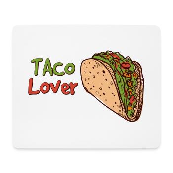 Taco Lover – Plaisir culinaire mexicain - Tapis de souris (format paysage) - blanc - Devant