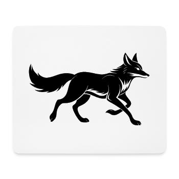 Renard Courant - Tapis de souris (format paysage) - blanc - Devant