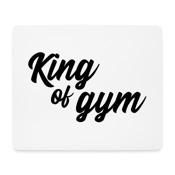 King of gym König der Fitness - Mousepad (Querformat) - Weiß - Vorne