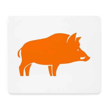 chasse sanglier chasseur - Tapis de souris (format paysage) - blanc - Devant