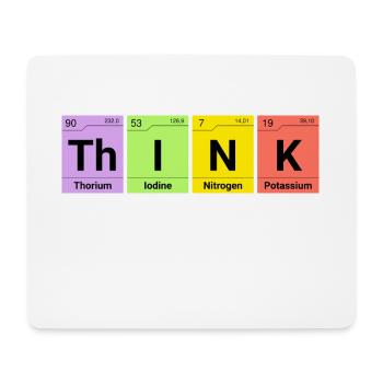 Denken Chemische Elemente - Mousepad (Querformat) - Weiß - Vorne