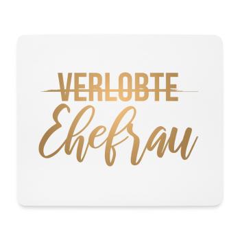 Hochzeit Junggesellenabschied Verlobte Ehefrau - Mousepad (Querformat) - Weiß - Vorne