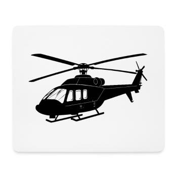 Helicopter - Mouse Pad (horizontal) - white - Front