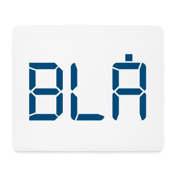 Blau - LCD - Mousepad (Querformat) - Weiß - Vorne