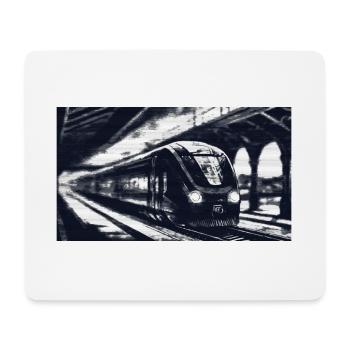 Black & White Express - Mouse Pad (horizontal) - white - Front