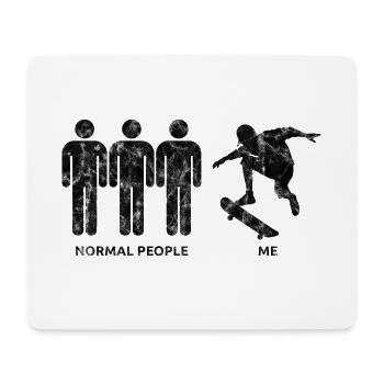 Skateboarder Skateboard Skater Skate Skateing - Mousepad (Querformat) - Weiß - Vorne