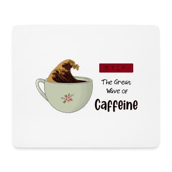 The Great Wave of Caffeine - Mouse Pad (horizontal) - white - Front