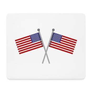 Flagge der Vereinigten Staaten - Mousepad (Querformat) - Weiß - Vorne