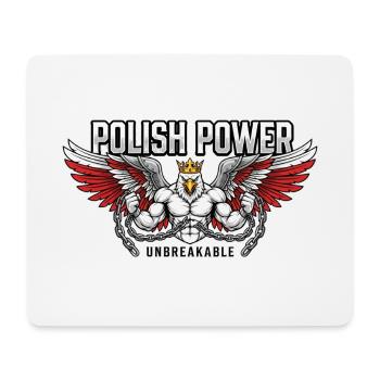 Polnische Kraft – Husaria Gym Beast - Mousepad (Querformat) - Weiß - Vorne