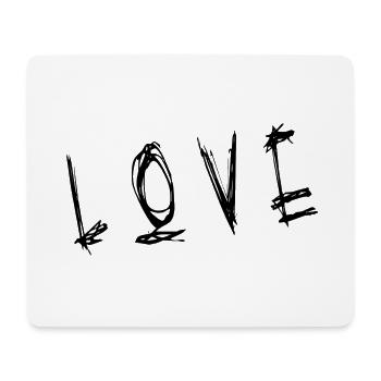 HERZ. PAAR. ICH HABE GERADE GEHEIRATET. Junggesellinnenabschied. VALENTINSTAG. - Mousepad (Querformat) - Weiß - Vorne