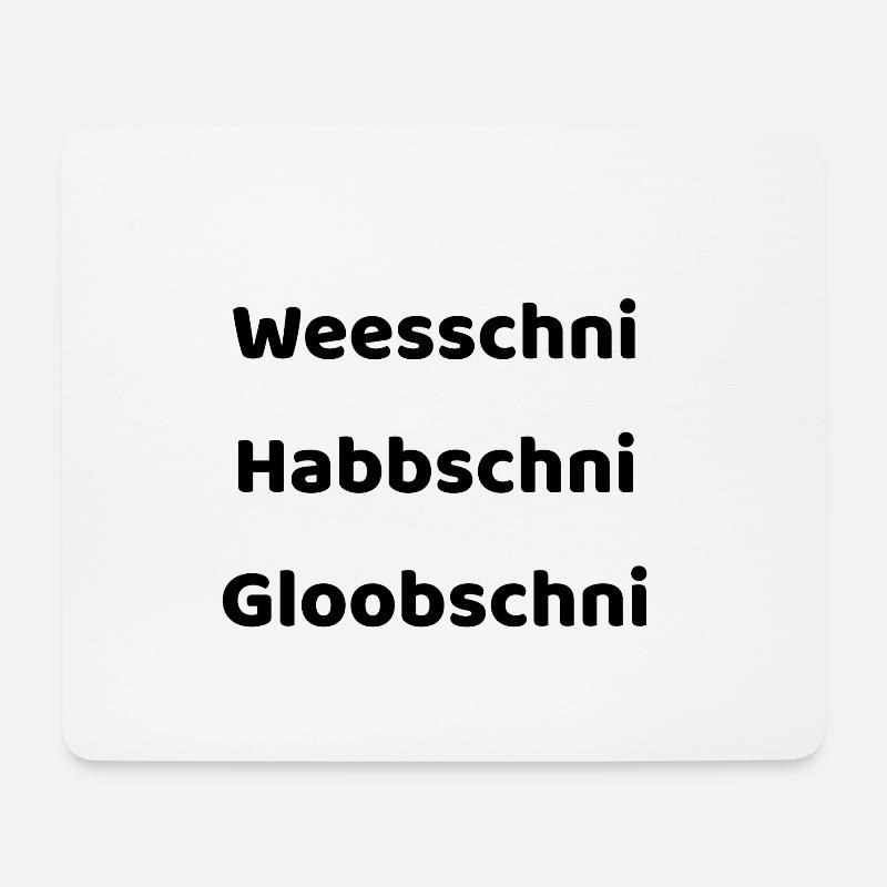 Kein Plan auf Sächsisch - Mousepad (Querformat) - Weiß