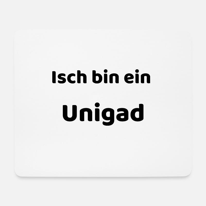 Unikat auf Sächsisch - Mousepad (Querformat) - Weiß