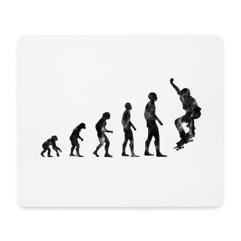Evolution Skateboarder Skateboard Skater Skate - Mouse Pad (horizontal) - white - Front