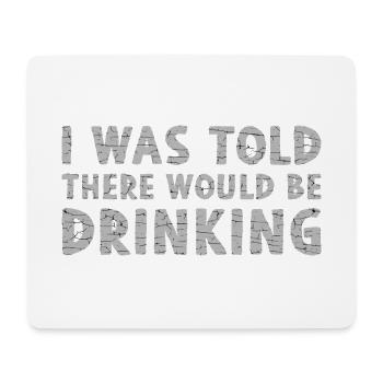 Grunge Text Cracked Stone - Mouse Pad (horizontal) - white - Front