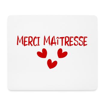 MISTRESS. THANK YOU. THANK YOU MISTRESS - Mouse Pad (horizontal) - white - Front