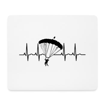 Fallschirmspringer Fallschirm Fallschirmspringen - Mousepad (Querformat) - Weiß - Vorne
