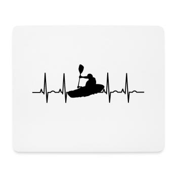 Rudern Paddel EKG Kajak Kayak Kanu Paddeln Boot - Mousepad (Querformat) - Weiß - Vorne