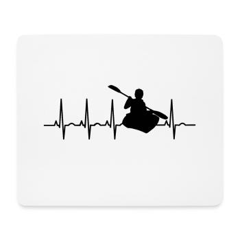 Paddeln Boot EKG Paddel Kajak Kayak Kanu Rudern - Mousepad (Querformat) - Weiß - Vorne