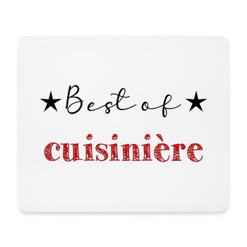 CUISINIERE. MAMAN. FÊTE DES MÈRES. BONNE FÊTE - Tapis de souris (format paysage) - blanc - Devant