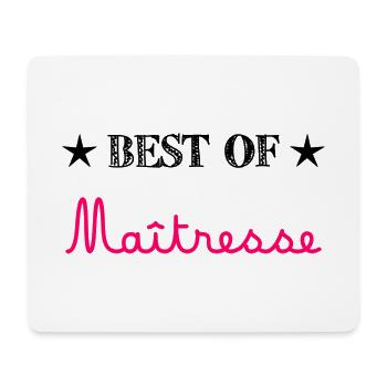 MISTRESS. THANK YOU. THANK YOU MISTRESS. GIFT - Mouse Pad (horizontal) - white - Front