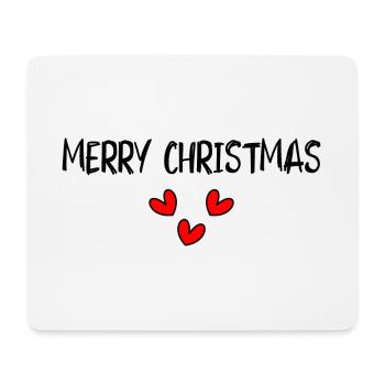NOËL. JOYEUX NOËL. MERRY CHRISTMAS. PÈRE NOËL - Tapis de souris (format paysage) - blanc - Devant