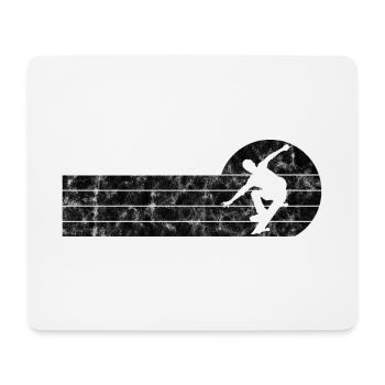 Skateboarder Skateboard Skater Skate Skate Skateing ADN - Tapis de souris (format paysage) - blanc - Devant