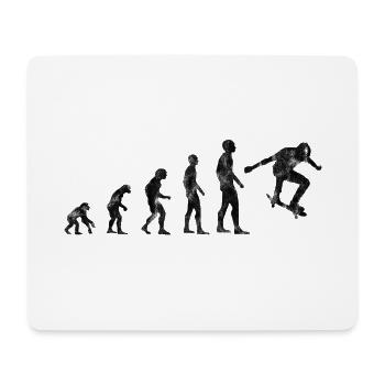 Skateboarder Evolution Skateboard Skater Skate - Mousepad (Querformat) - Weiß - Vorne