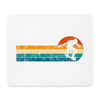Skateboarder Skateboard Skater Skate Skateing - Tapis de souris (format paysage) - blanc - Devant