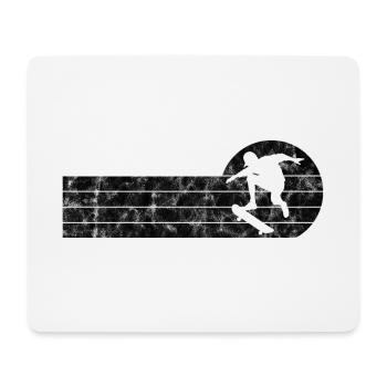 Skateboarder Skateboard Skater Skate Skateing - Tapis de souris (format paysage) - blanc - Devant