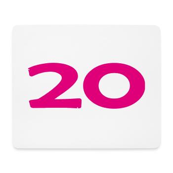 20. 20 YEARS. 20th ANNIVERSARY. 20TH ANNIVERSARY. - Mouse Pad (horizontal) - white - Front