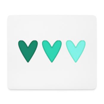 HEART. HEARTS. SAINT VALENTINE. LOVE. LOVE. COUPLE. - Mouse Pad (horizontal) - white - Front