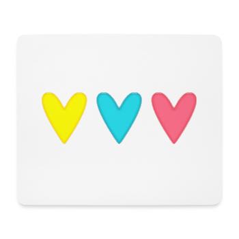 HERZ. VIELEN DANK. GELIEBTE. MEISTER. DANKE HERRIN. - Mousepad (Querformat) - Weiß - Vorne