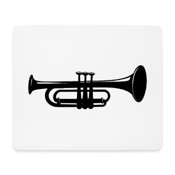 trumpet - Mouse Pad (horizontal) - white - Front