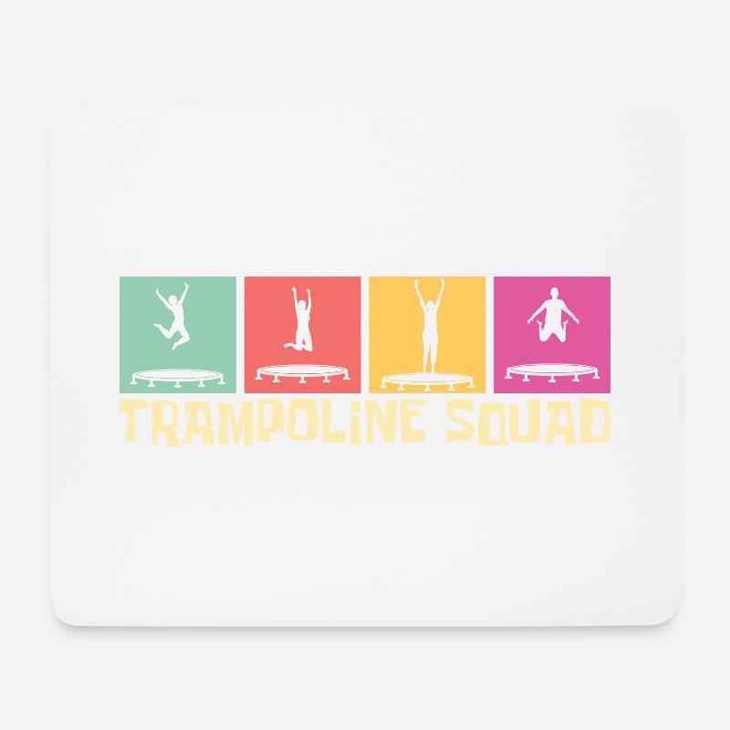 Trampoline Squad- Trampoline Geschenkidee - Mousepad (Querformat) - Weiß