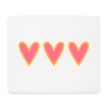 HEART. HEARTS. SAINT VALENTINE. LOVE. LOVE. CHRISTMAS - Mouse Pad (horizontal) - white - Front
