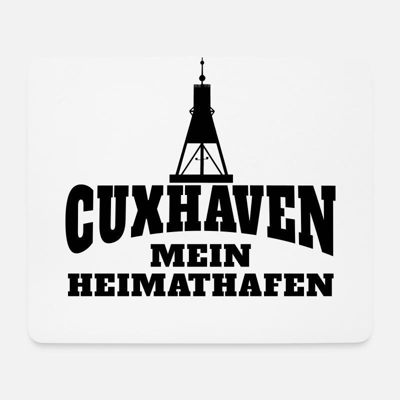 Cuxhaven mein Heimathafen - Mousepad (Querformat) - Weiß